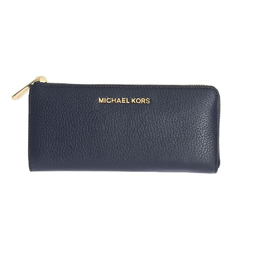 Michael Kors Portafoglio in pelle blu navy BEDFORD